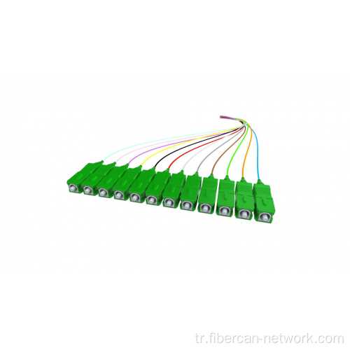 12 renkli fiber optik pigtail
